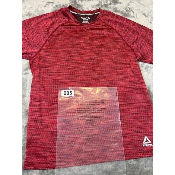 Reebok Athletic Training Shirt Mens M Red Short Sleeve T-Shirt Tee - Picture 7 of 7